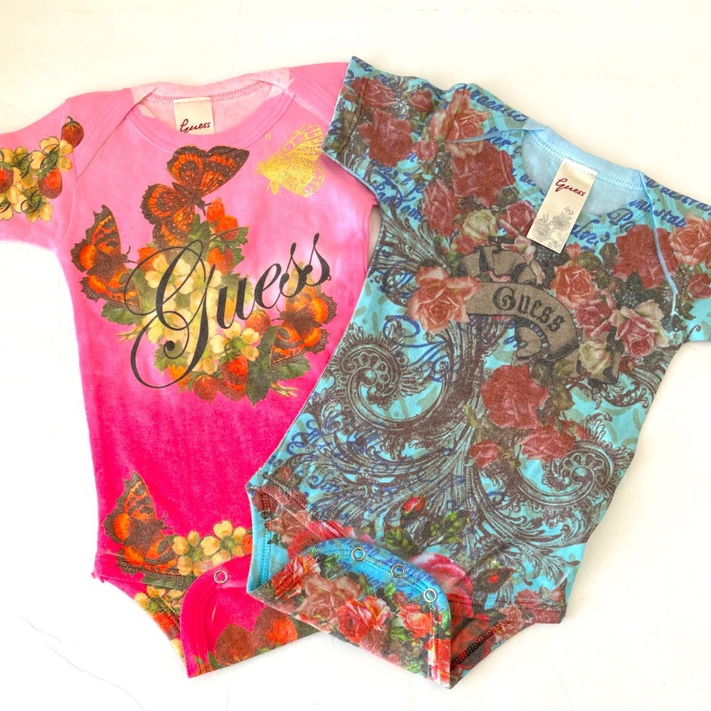 NWOT vintage Guess onesies.
